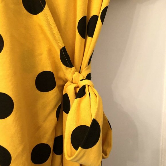 Zara NWOT polka dot wrap dress size small - Picture 8 of 13